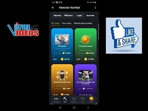 Hamster Kombat Daily Combo Card Today | 22nd June 2024