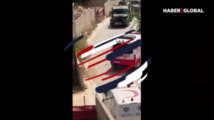 İsrail vahşeti kameraya böyle yansıdı: Araca bağladıkları yaralı Filistinliyi askerini canlı kalkan olarak kullandılar!