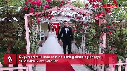 Düğüne milli maç arası