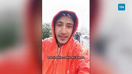 Dünyanın en soğuk başkenti Ulan Batur'da yazın ortasında lapa lapa kar!