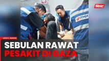 Rawat pesakit di bawah dentuman bom, bedilan di Rafah