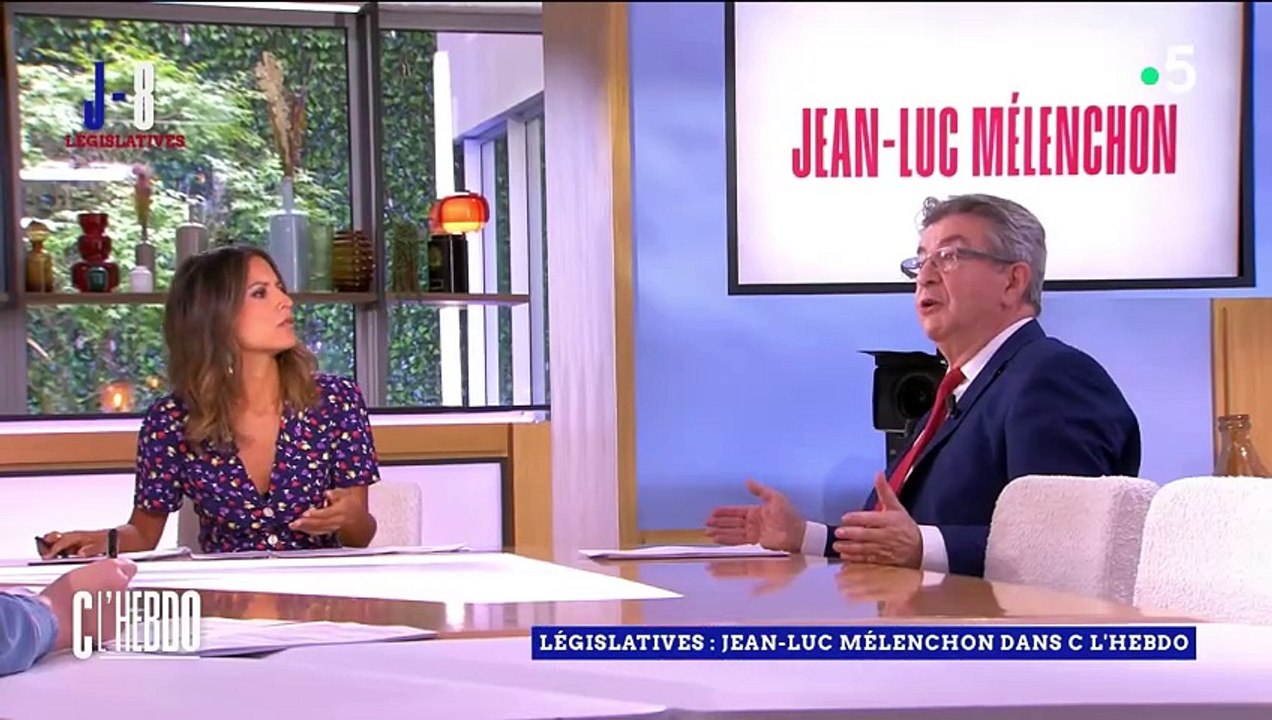 Vifs échanges entre Jean-Luc Mélenchon et Natacha Polony dans "C l'hebdo" sur France 5