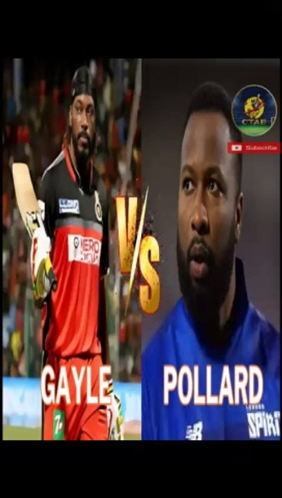 Chris Gayle vs Pollard | #shorts #chrisgayle #pollard #viralshorts #cricket #cricketshorts