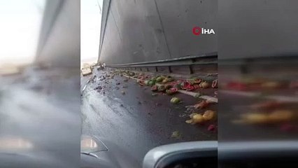 Yer: Bursa... Karpuzlar yola döküldü