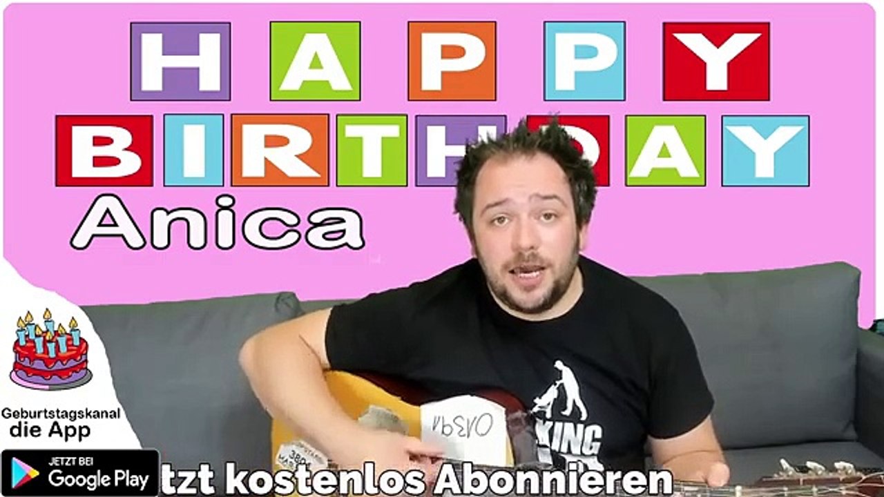 Happy Birthday, Anica! Geburtstagsgrüße an Anica