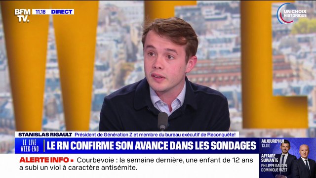 Stanislas Rigault (président de Génération Z): Nous sommes pour la fin des digues artificielles entre la droite dite républicaine et ce que certains appellent l'extrême droite