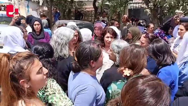 Gültan Kışanak ve Sebahat Tuncel yangın bölgesinde