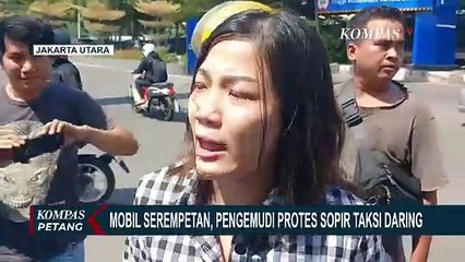 Mobil Serempetan hingga Terseret, Perempuan Protes ke Sopir Taksi Daring