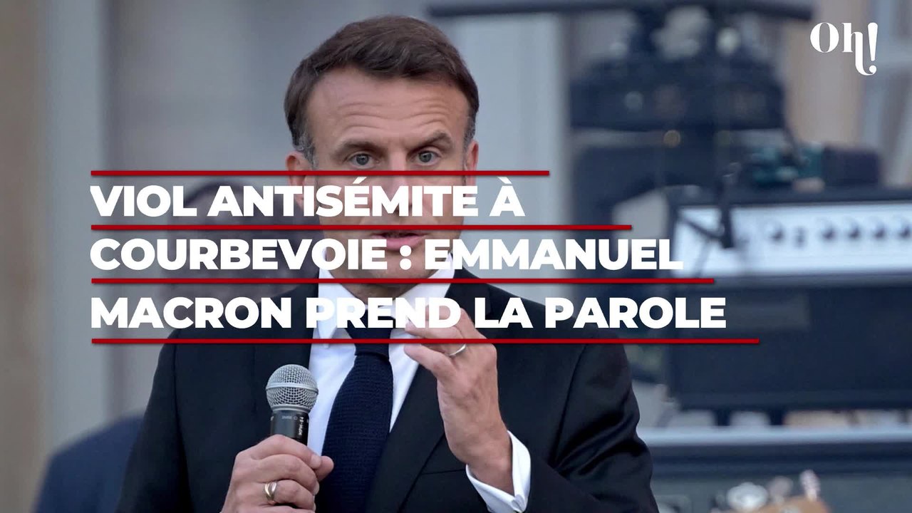 Viol à caractère antisémite à Courbevoie : Emmanuel Macron prend la parole, "Ne cédons rien"