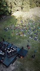 Arcobaleno d'Estate, il video dal drone a Vallombrosa