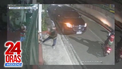 Babaeng nakapasok na sa loob ng kanilang gate, nakipagbuno sa motorcycle taxi rider na holdaper pala | 24 Oras Weekend