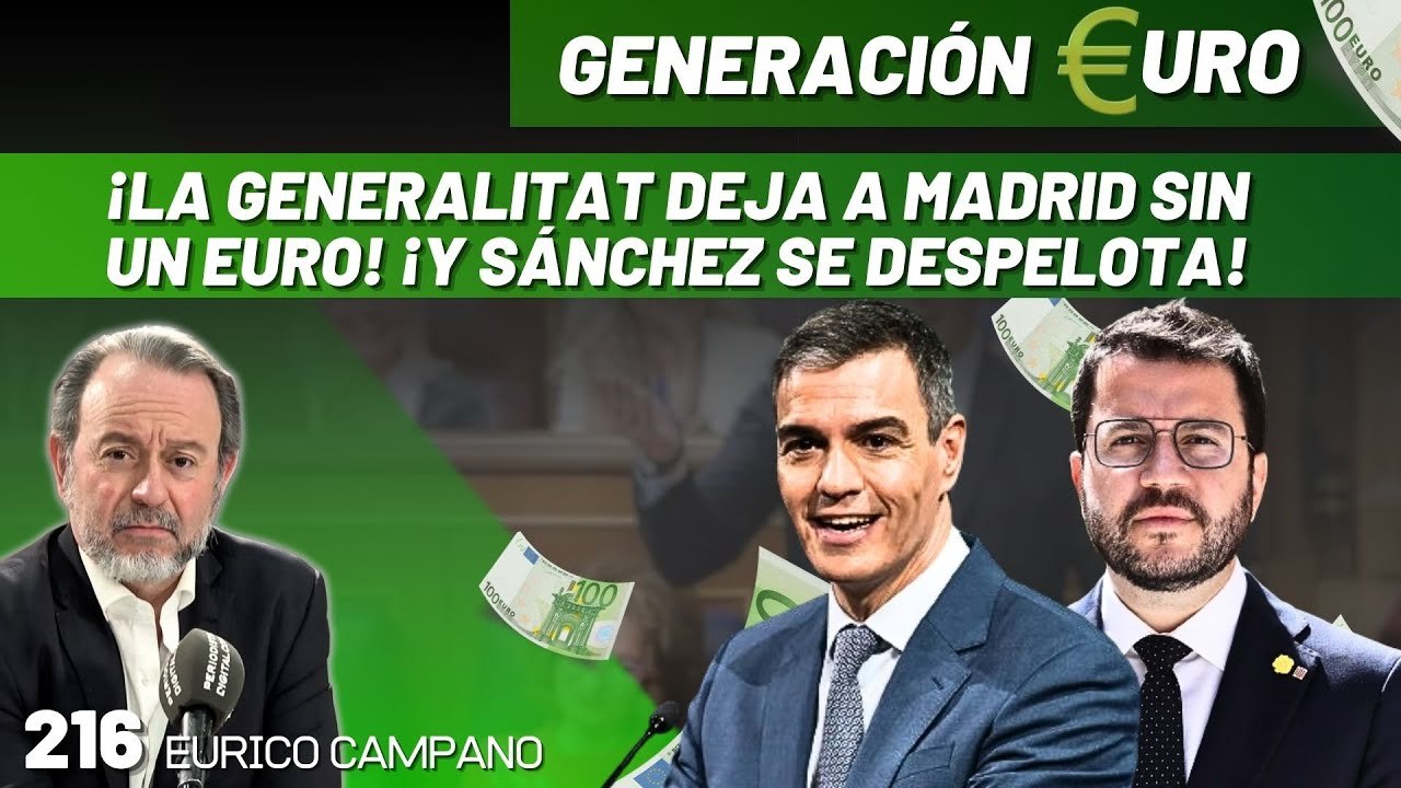 ¡La Generalitat deja a Madrid sin un euro! ¡Y Sánchez se despelota!