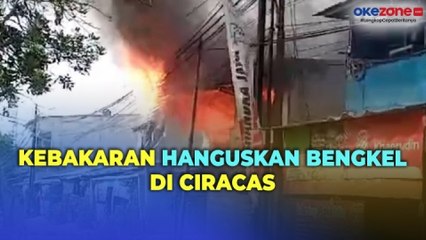 Korsleting Listrik, Kebakaran Hanguskan Bengkel di Ciracas
