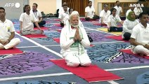 India, il premier Modi celebra lo Yoga Day in Kashmir