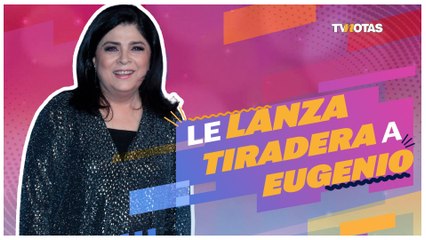 Victoria Ruffo le lanza tiradera a Eugenio Derbez