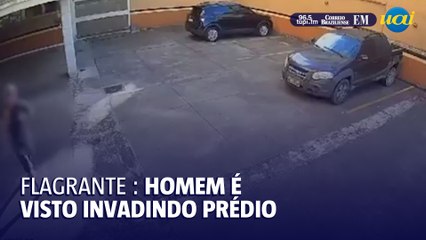 Homem é pego tentando invadir prédio no Sagrada Família