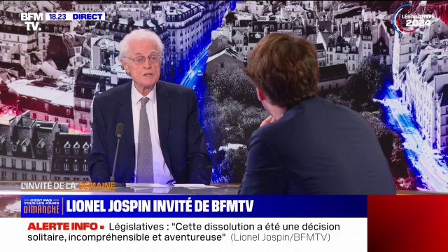 Nomination du Premier ministre: Jean-Luc Mélenchon n'est pas la solution , estime Lionel Jospin