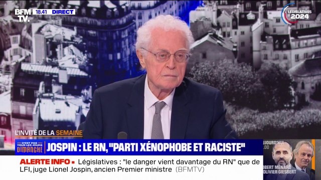 Lionel Jospin réagit aux propos de Serge Klarsfeld sur le RN: Nos compatriotes juifs ne seront jamais protégés par un parti xénophobe, par un parti raciste