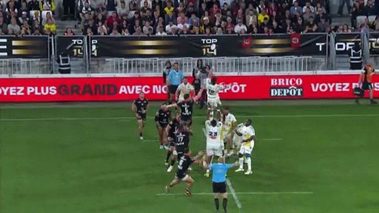 TOP 14 - Essai de Matthis LEBEL (ST) - Stade Toulousain - Stade Rochelais
