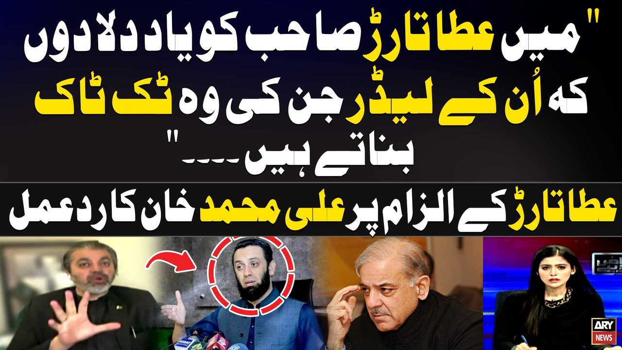 "Main Ata Tarar Sahab ko yad Dila Dun kay Unkay Leadr jin Ki Wo Tik Tok Banate Hain...." Ali Muhammad Khan's Reaction