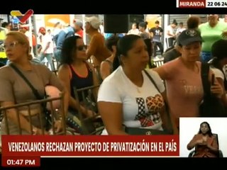 Mirandinos rechazan cualquier proyecto de privatización en el país por parte de la derecha