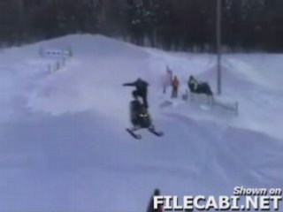 Accident de moto neige