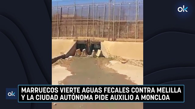 Marruecos vierte aguas fecales contra Melilla y la ciudad autónoma pide auxilio a Moncloa