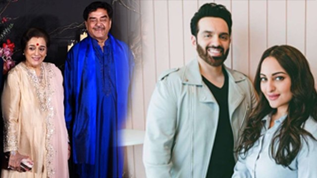 Sonakshi Sinha Wedding Reception Family Photo में Brothers Luv And Kush Sinha Missing, Full Video