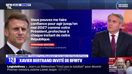 Download Video: Xavier Bertrand (LR), au sujet d'Emmanuel Macron: 