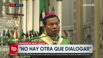 Monseñor Leigue asegura que la “población busca soluciones, no sacar autoridades”