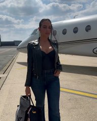 Georgina Rodriguez lors du match de qualification qui opposait l'équipe du Portugal à celle de la Turquie pendant l'Euro 2024 en Allemagne, ce samedi 22 juin 2024