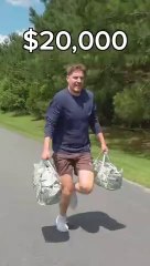 MrBeast Sprinting With Money Challenge #trending #viral