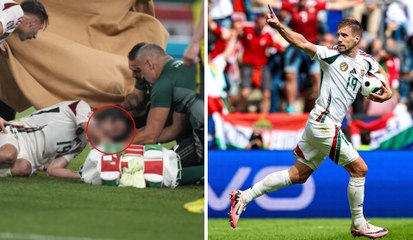 Eurocopa 2024: Barnabas Varga sale inconsciente del Escocia contra Hungría y es trasladado al hospital