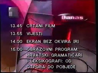 HRT 1 11.11.1998. - TV raspored