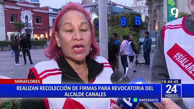 Realizan recolección de firmas para revocatoria del alcalde de Miraflores