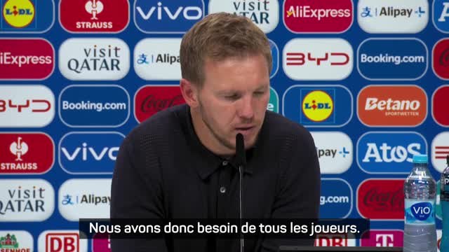 Allemagne - Nagelsmann : Nous avons besoin de tous les joueurs