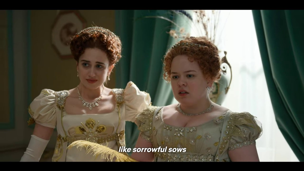 Bridgerton S1E1- The Featheringtons' are Introduced