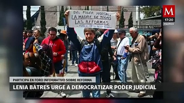 Una ministra de la Suprema Corte participa en uno de los foros sobre la reforma al Poder Judicial