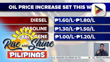 Oil price hike, nakaamba ngayong linggo