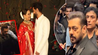 Sonakshi-Zaheer के Reception में छाए Salman Khan, कड़ी सुरक्षा के बीच की धांसू Entry । Filmibeat