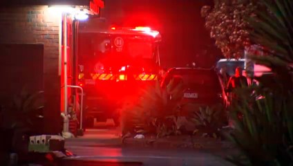 Police investigate the death of a person in a caravan fire in Laverton North