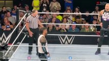 Jey Uso leads the referee and ring announcer in a 'Yeet' dance during a WWE live event 6/22/24