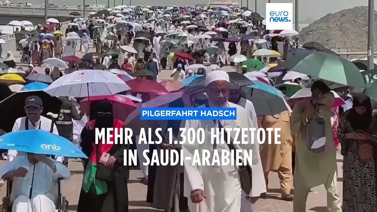 Tödliche Reise: Saudi-Arabien bestätigt mehr als 1.300 Hitzetote bei Hadsch