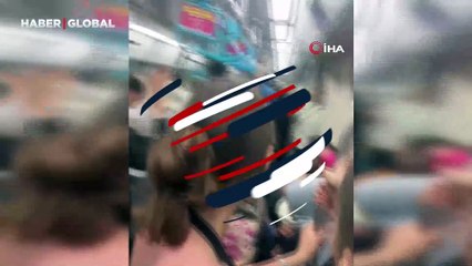 Marmaray'da kadınlar arasında kavga: Küfürler havada uçuştu