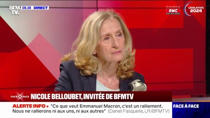 Dissolution de l'Assemblée: Nicole Belloubet évoque un "choix respectable" d'Emmanuel Macron