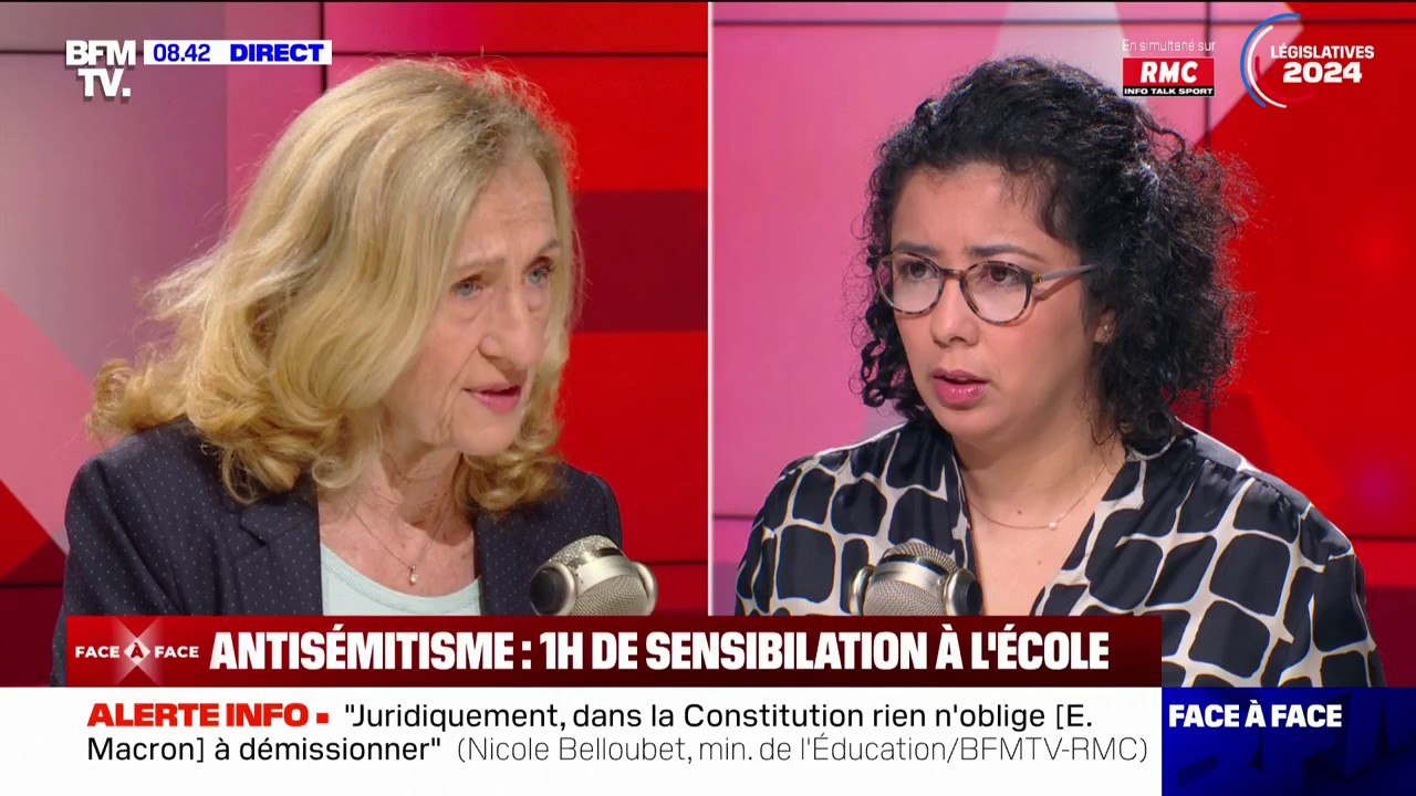 "Un temps d'échange": Nicole Belloubet évoque l'heure de lutte contre l'antisémitisme bientôt organisée dans les écoles