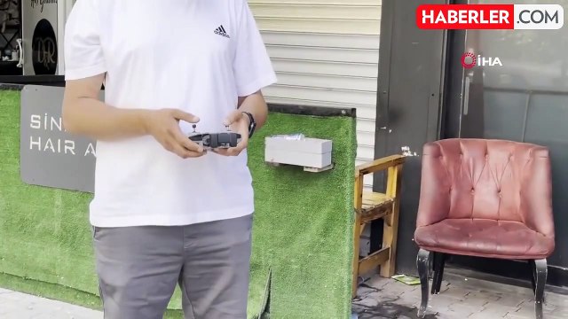 Arnavutköy'de çalınan dronunu dedektif gibi iz sürerek buldu
