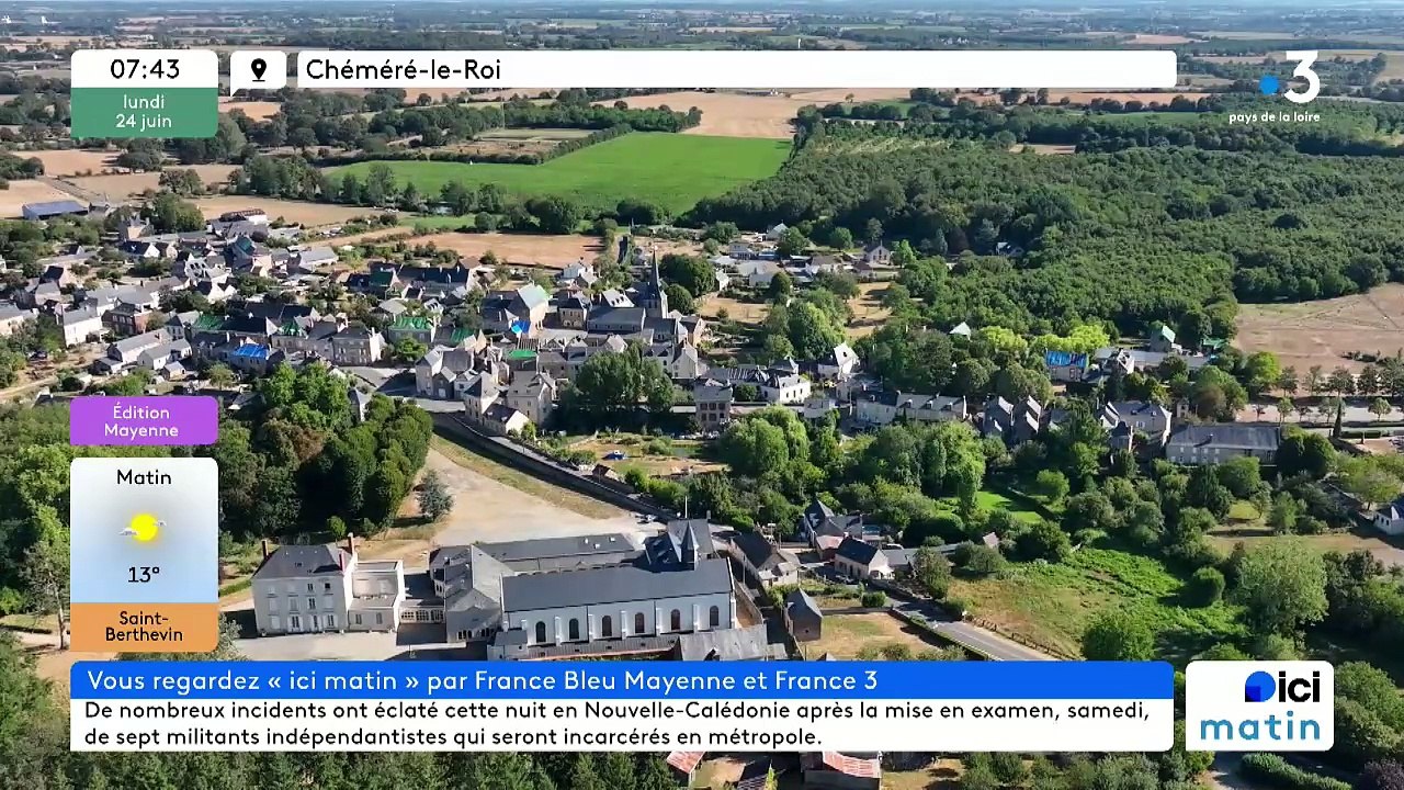 24/06/2024 - Le 6/9 de France Bleu Mayenne en vidéo