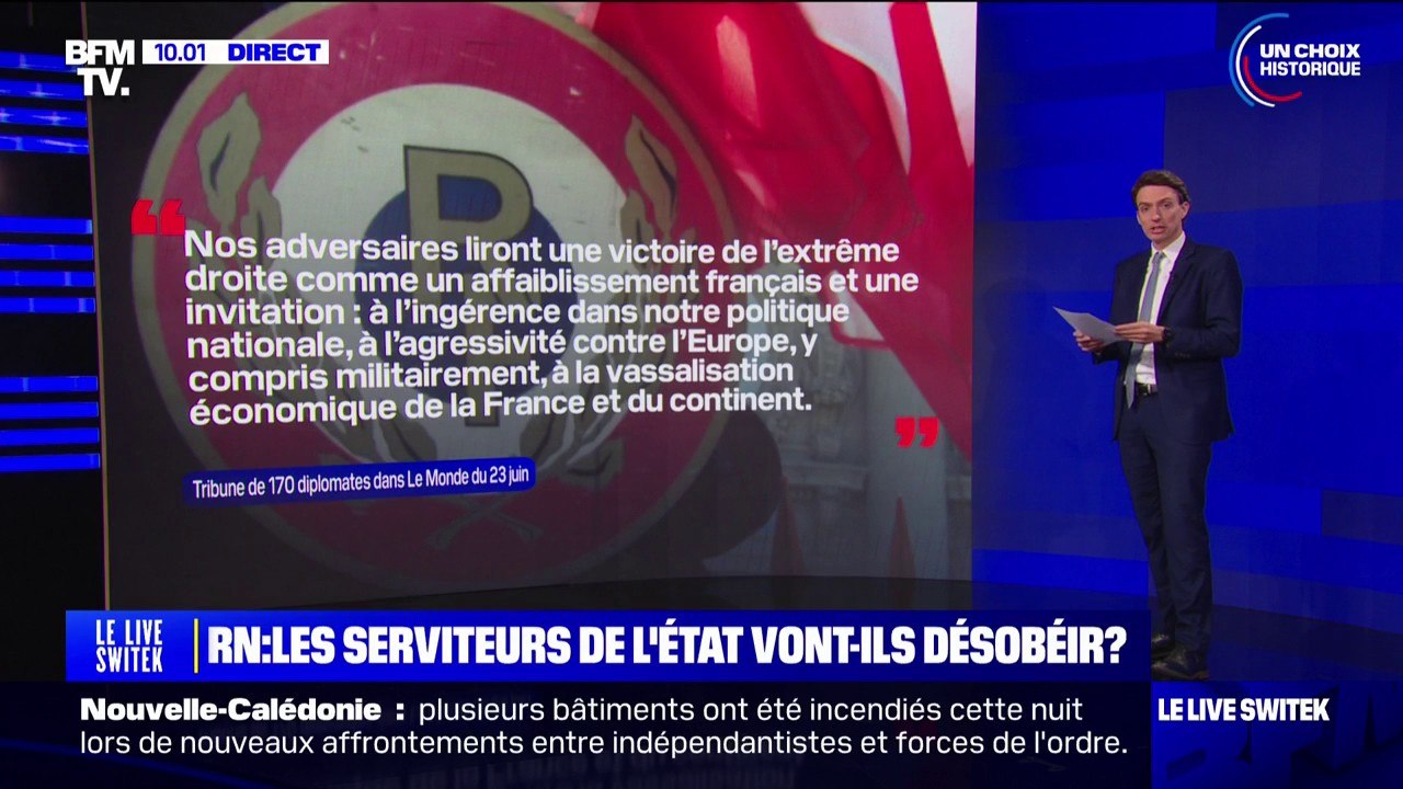 Législatives: diplomates, magistrats et hauts-fonctionnaires expriment leurs inquiétudes en cas de victoire du RN