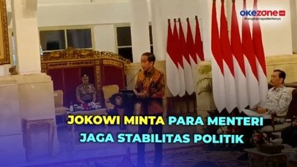 Tegas, Jokowi Minta Para Menteri Jaga Stabilitas Politik saat Transisi Pemerintahan